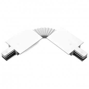 Коннектор GAUSS для встраиваемых трековых шинопроводов гибкий (I) белый