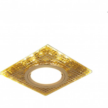 Светильник GAUSS BACKLIGHT BL077 Квадрат. Золото/Кристалл/Золото, Gu5.3, LED 2700K 1/40 Светильник GAUSS BACKLIGHT BL077 Квадрат. Золото/Кристалл/Золото, Gu5.3, LED 2700K 1/40