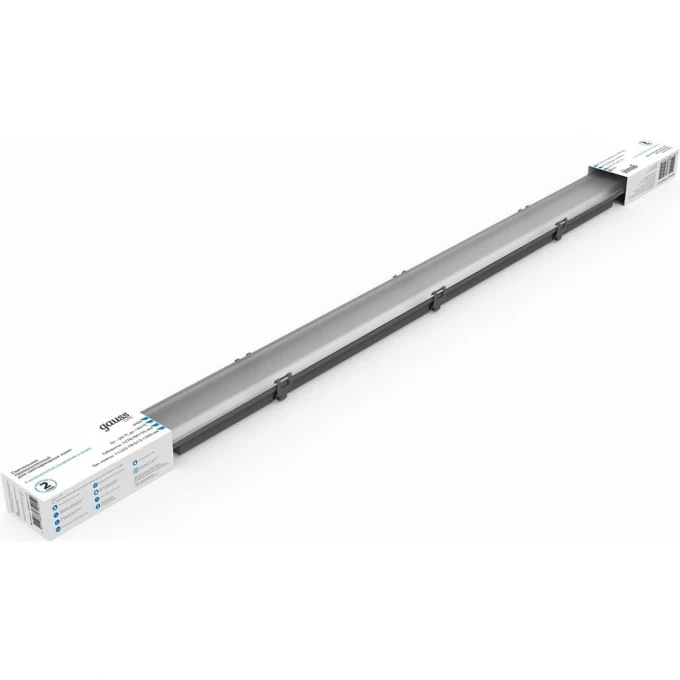 Светильник линейный GAUSS LITE СПП-Т8-G13 220-230V 1276*60*55мм для LED ламп 1х1200мм 1/16 909437112 Светильник линейный GAUSS LITE СПП-Т8-G13 220-230V 1276*60*55мм для LED ламп 1х1200мм 1/16 909437112