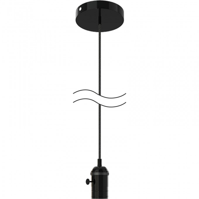 Светильник подвесной GAUSS DECOR черный E27, 1 м, 1/40 PL041 Светильник подвесной GAUSS DECOR черный E27, 1 м, 1/40 PL041